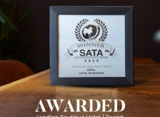 होटल भदगाउँलाई दक्षिण एशियाली पर्यटन पुरस्कार (SATA) २०२५ मा ‘लीडिङ बुटिक होटल/रिसोर्ट’ श्रेणी